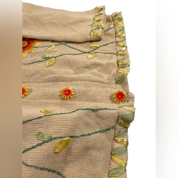 💥HOST PICK💥 Storybook Knits Size 2X Floral Design  Button Up Sweater Cardigan - Picture 7 of 11